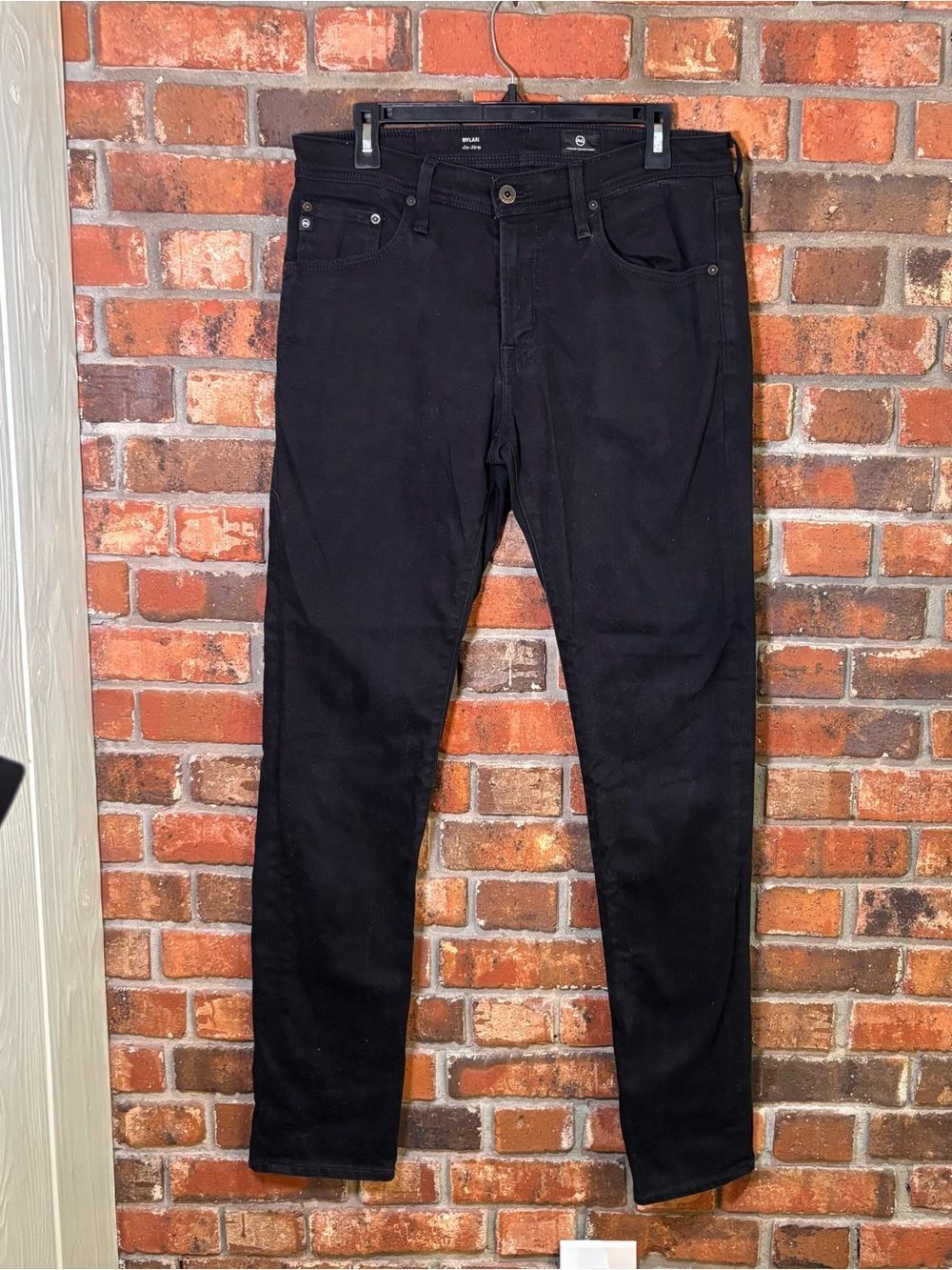 AG Adriano Goldschmied mens Dylan slim skinny jeans black 32X34